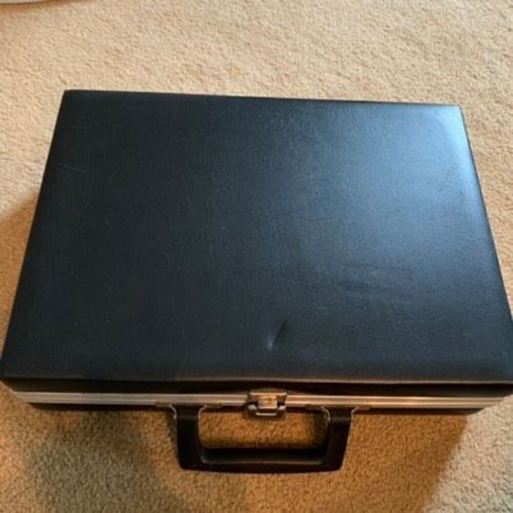 Vintage BMI Beaux Merzon 30 Cassette Black Faux Leather Case